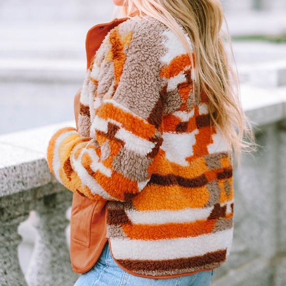 Amber Fuzzy Touch Snap Jacket - Picture 7 of 11